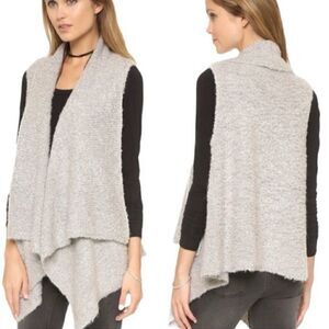 Soft Joie Orrin Boucle Sweater Vest Med Grey EUC